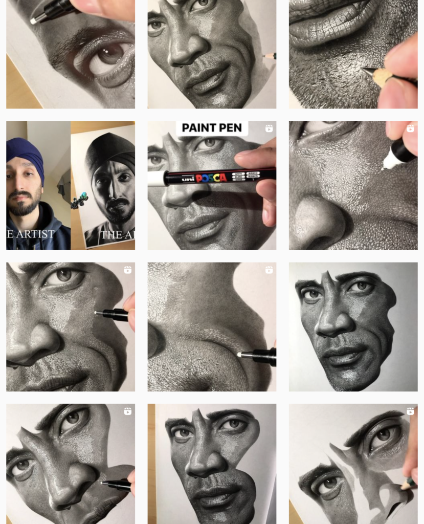 Post WIPs of your work on Instagram
