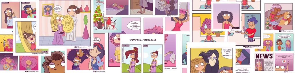 curly hair comics