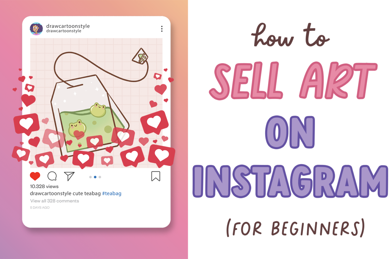 Learn how to sell art on instagram without a website