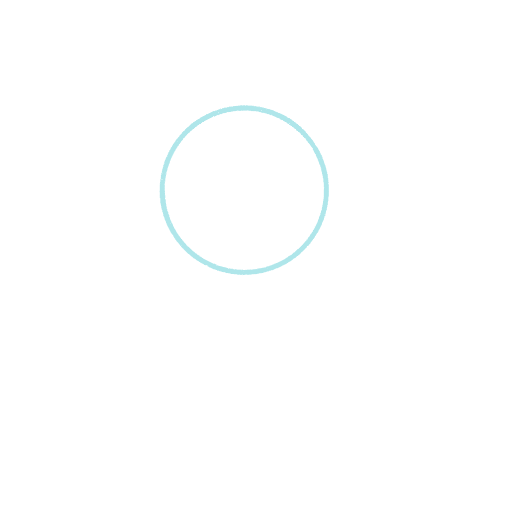Draw a simple circle as a guide. 