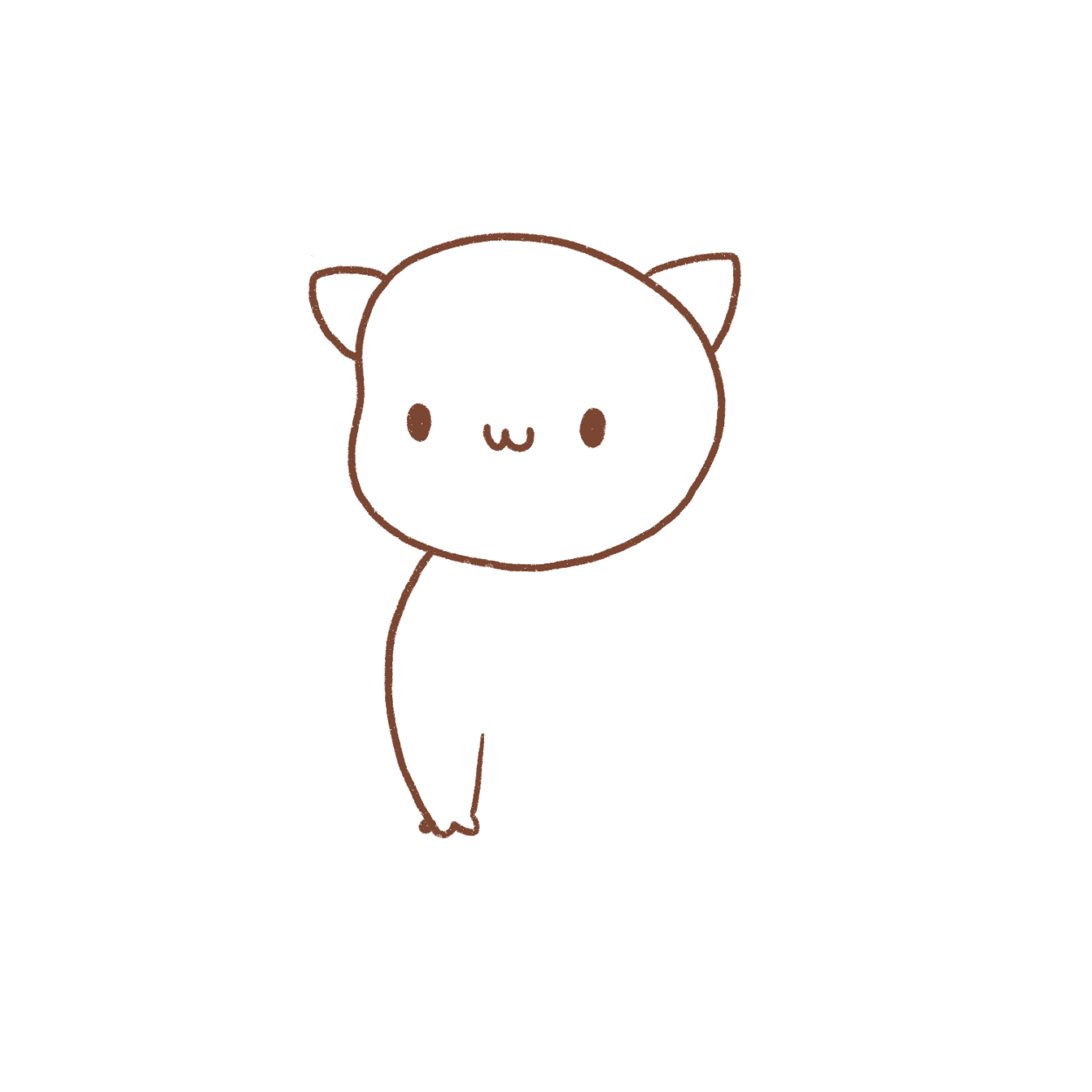 How to draw a kawaii cat - Draw Cartoon Style!