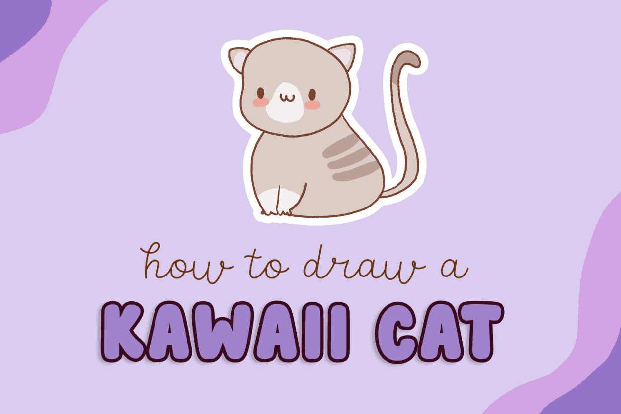 18 Cute Cat Pictures to Draw for Beginners and Kids Draw Cartoon Style