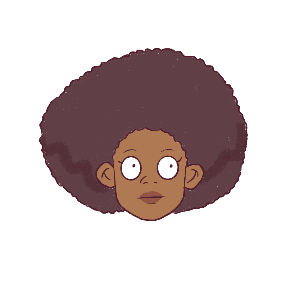 Do the other side of the shadow texture of the 4C Afro hair