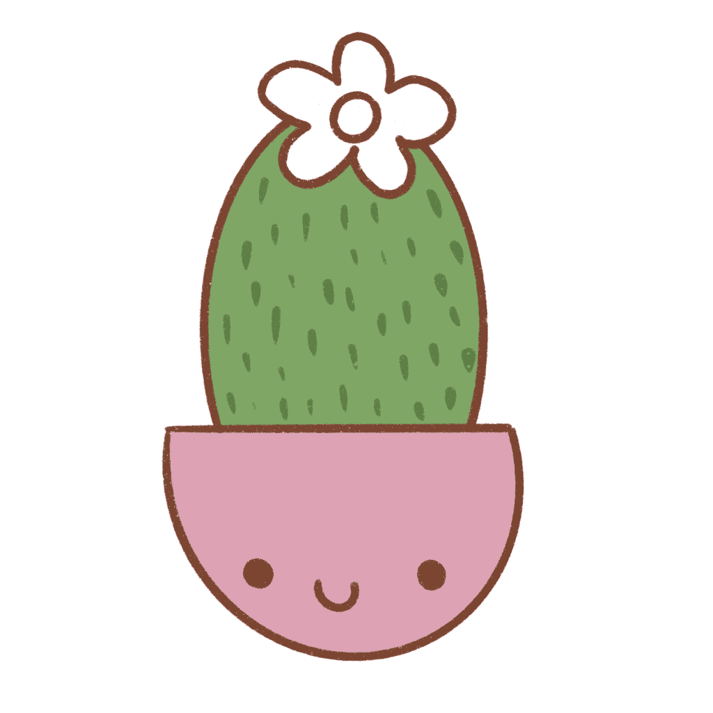 Next color the cactus and draw small needles on it