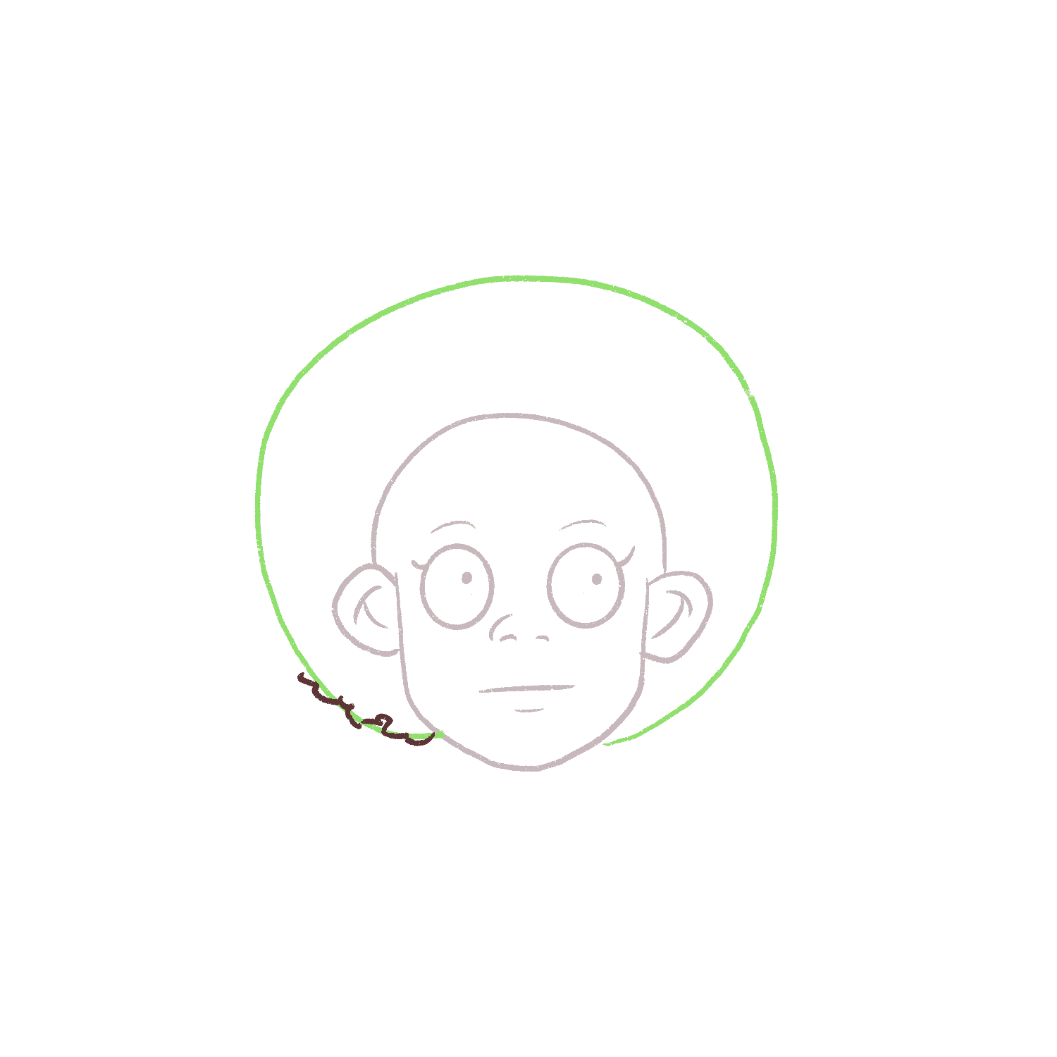 How to draw afro hair Draw Cartoon Style