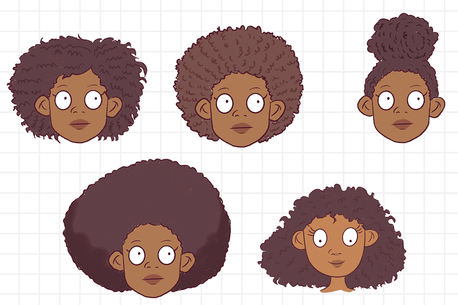 How to Draw Afro Hair Easy Step By Step for Beginners