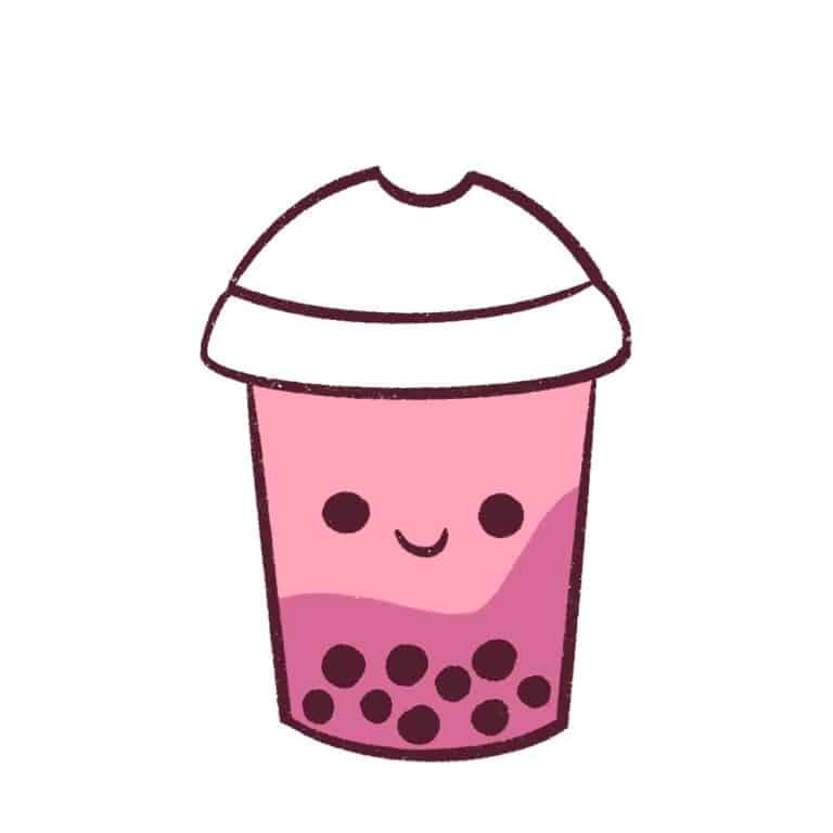 How to draw boba tea - Draw Cartoon Style!