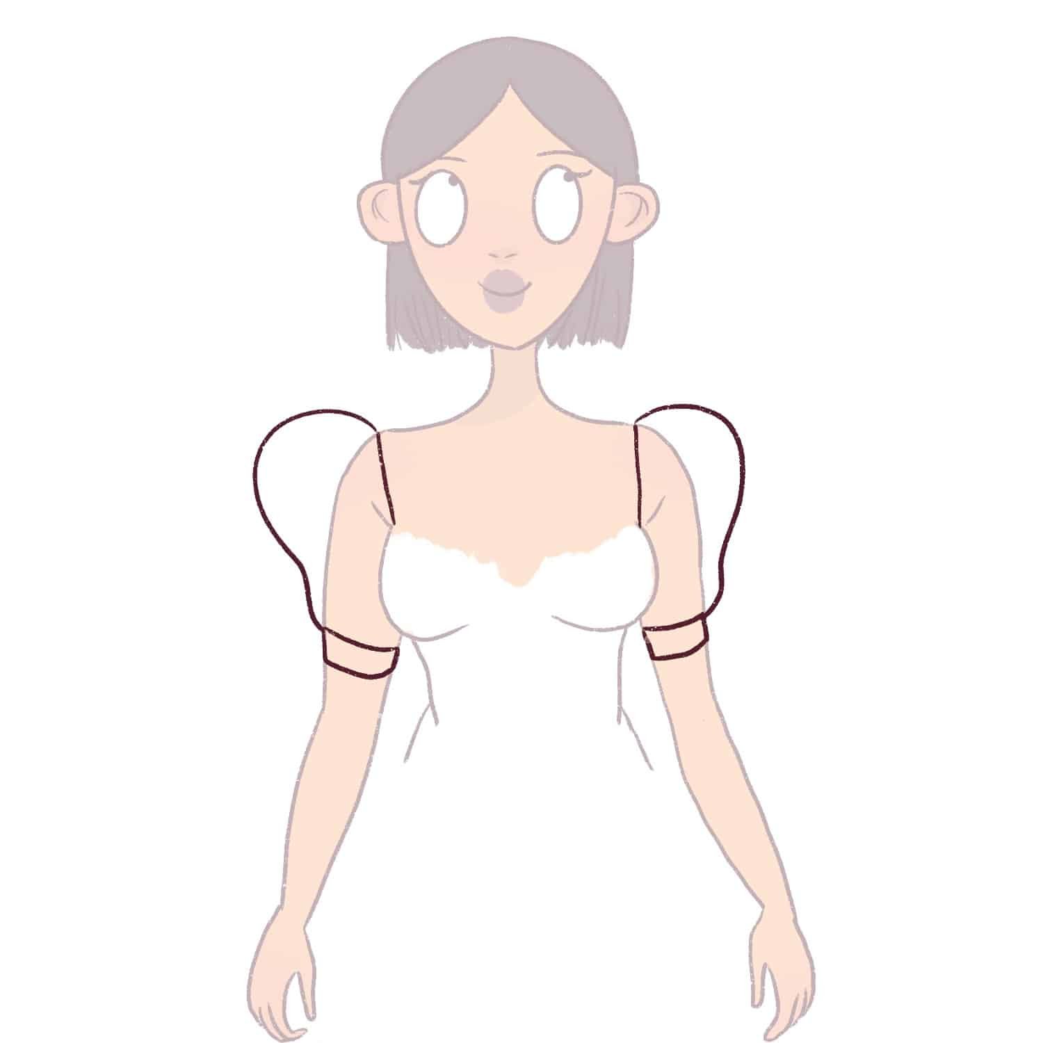 How to draw puffy sleeves Draw Cartoon Style!