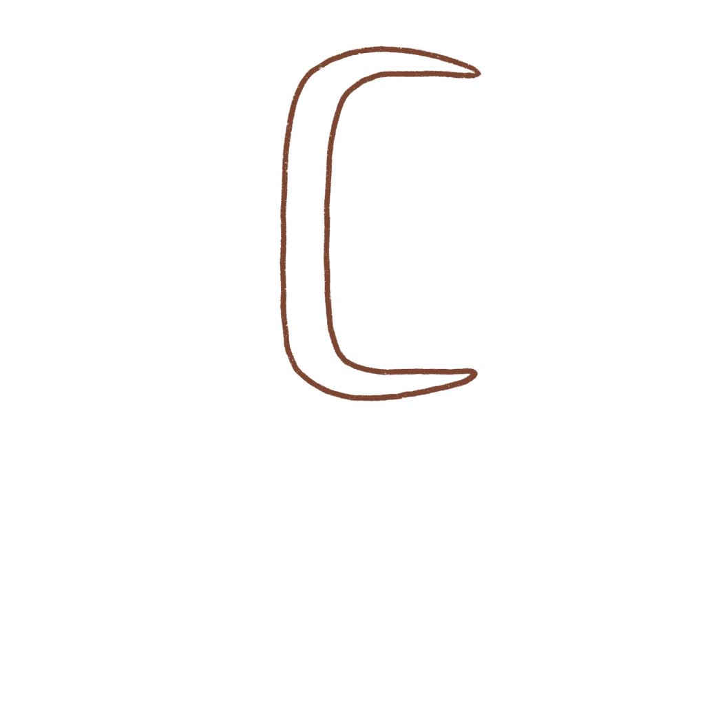 Draw the inner C for the comb