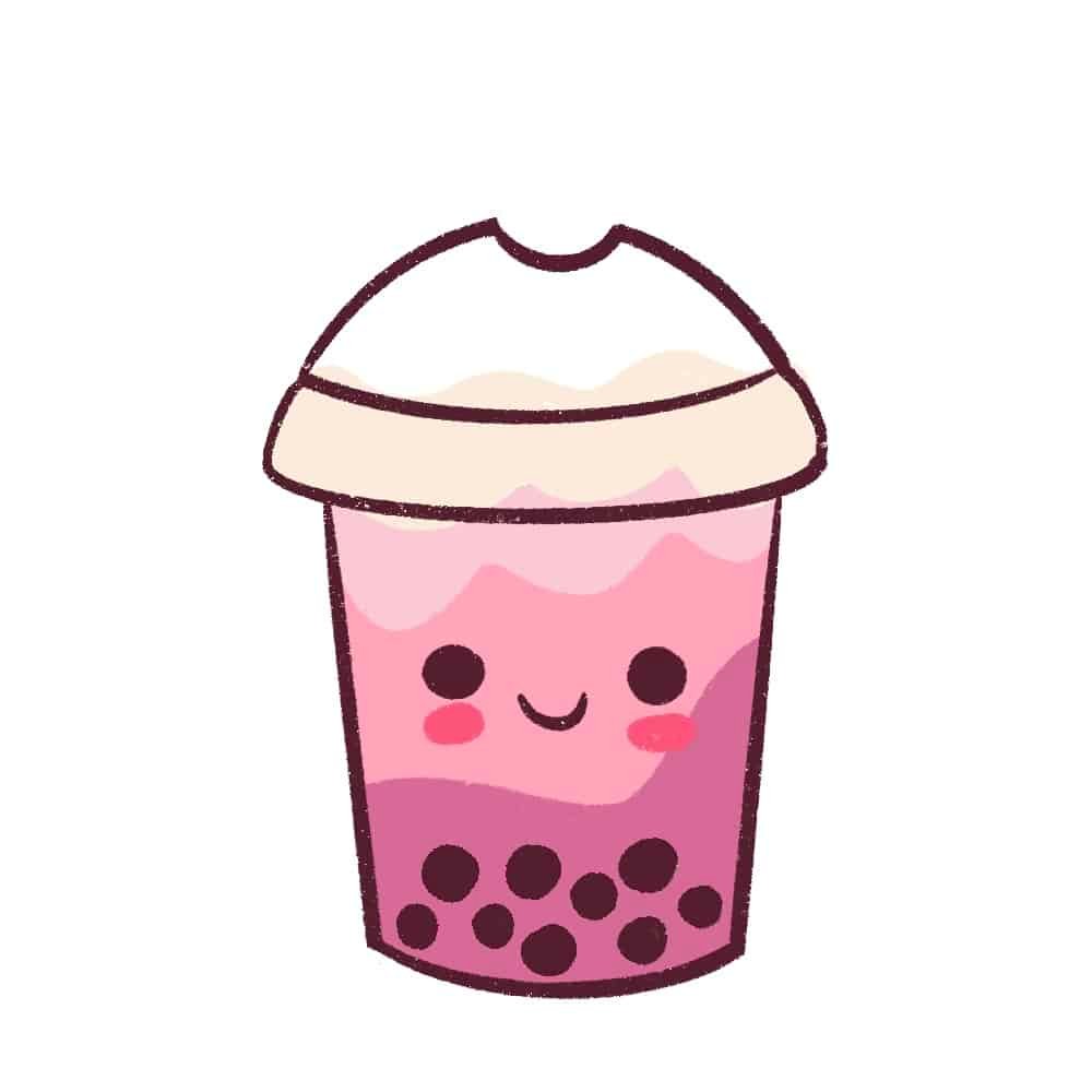 Add a different layer on top of the bubble tea
