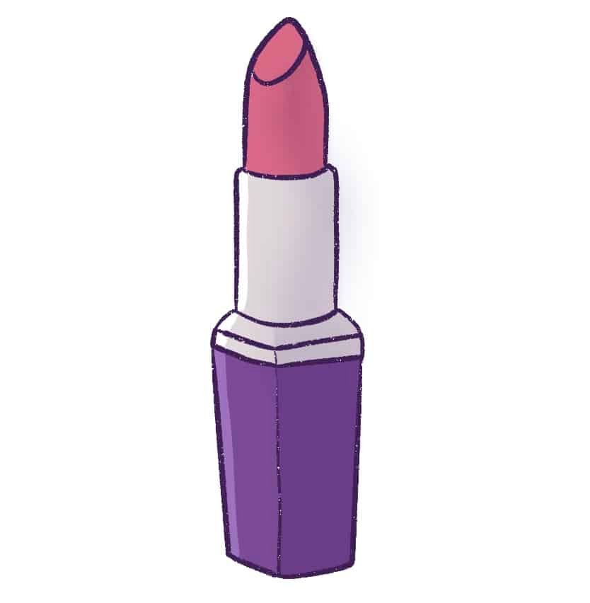 Adjust the blending mode and opacity and you will have learned how to draw a lipstick from scratch. This is an easy step by step tutorial. 