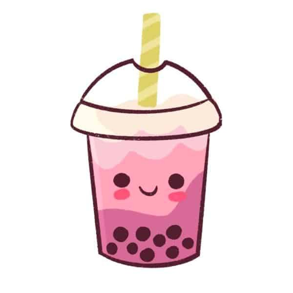 How to draw boba tea - Draw Cartoon Style!