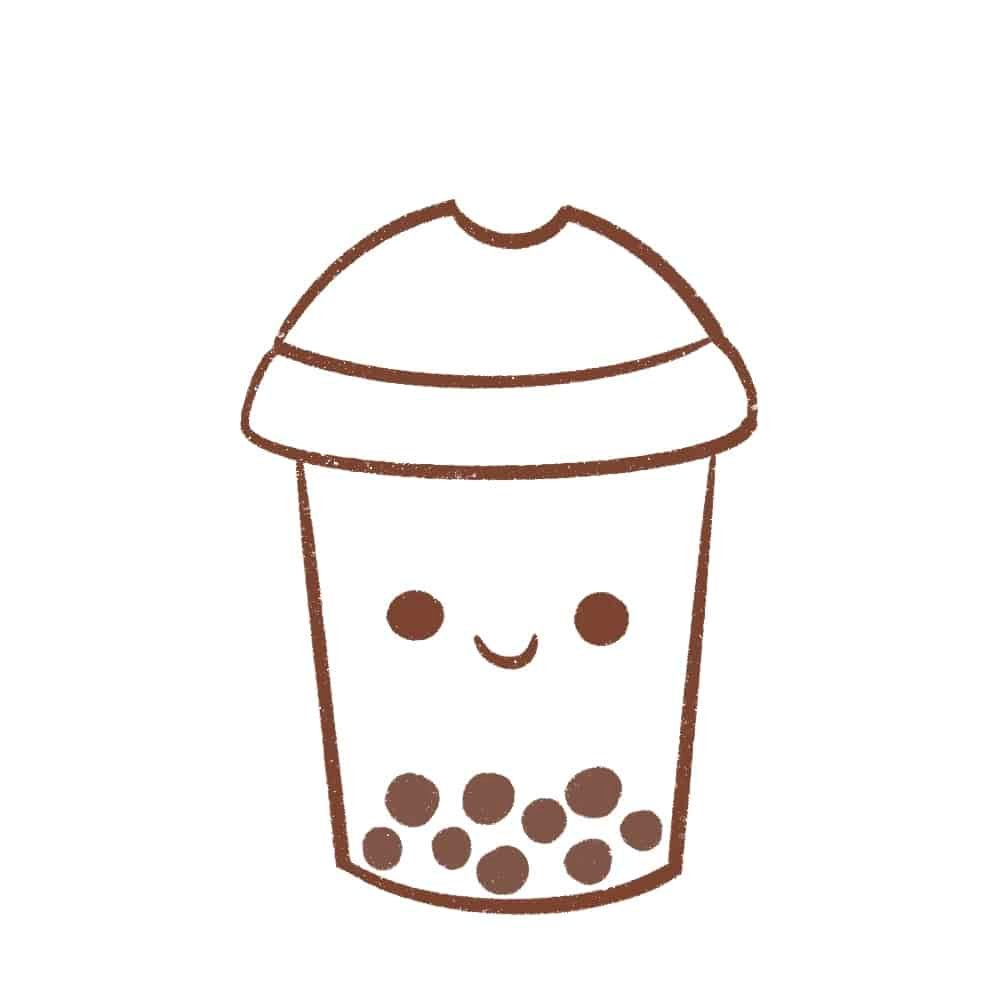 8 Draw The Bubbles Of The Bubble Tea 