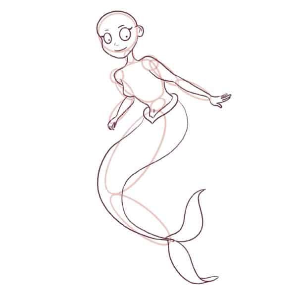 How to draw a mermaid - Draw Cartoon Style!