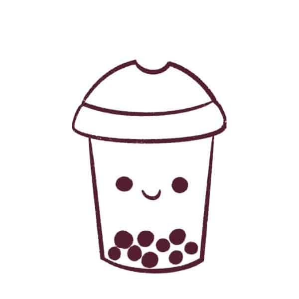 How to draw boba tea - Draw Cartoon Style!