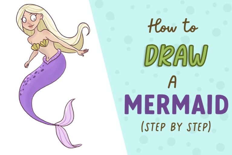 Learn how to draw a simple and cute mermaid. This drawing tutorial is for beginners and is step by step.