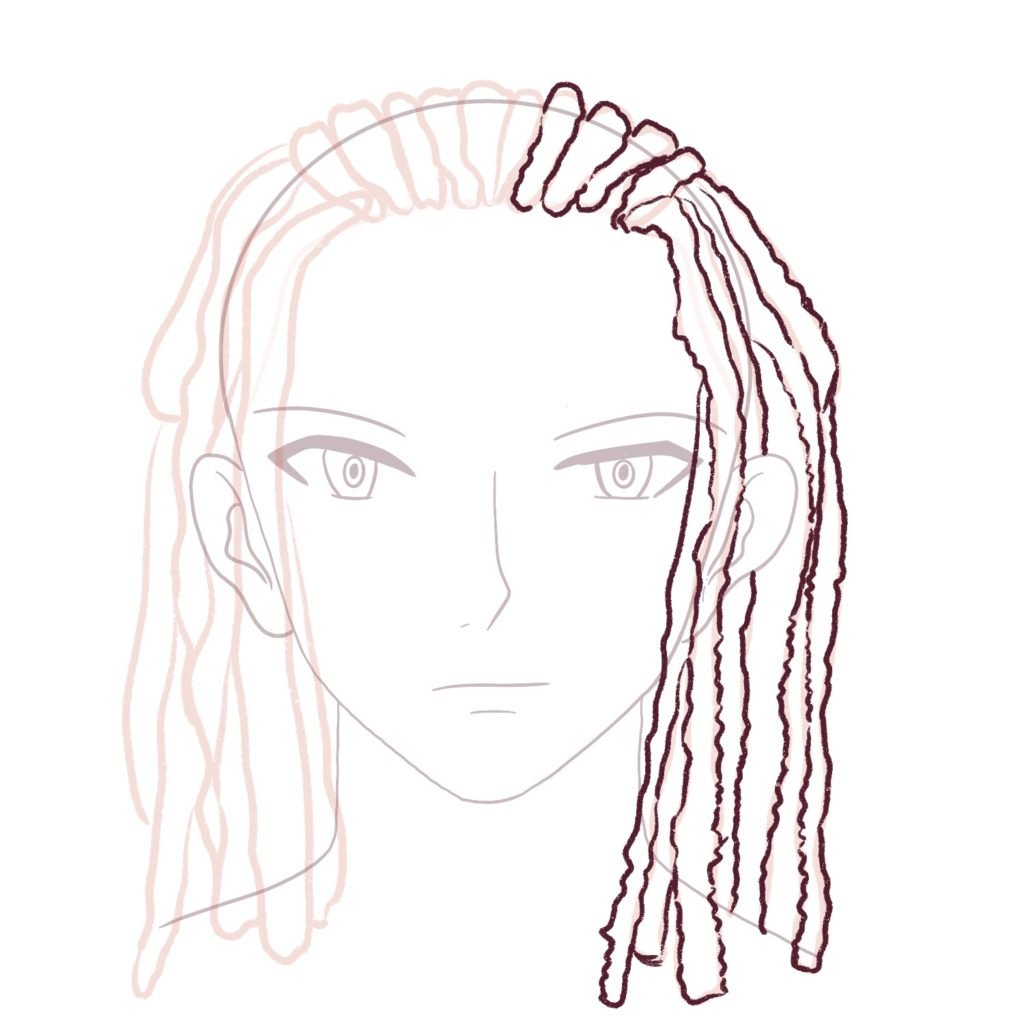 How To Draw Anime Dreads For A Male Easy Tutorial For Beginners