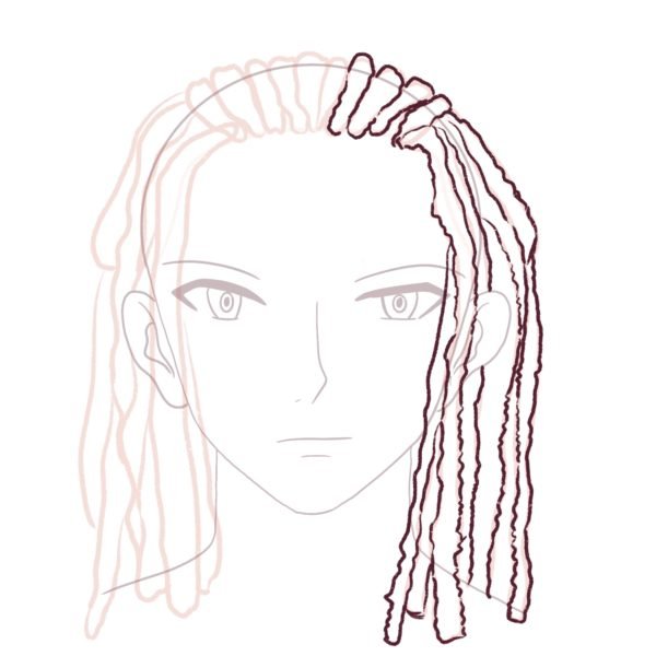 How to Draw Anime Dreads [Male] - Draw Cartoon Style!