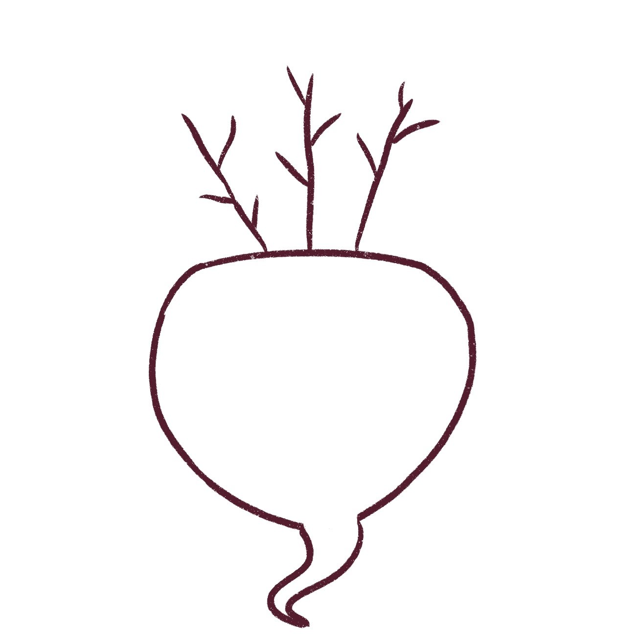 How to draw a beetroot Draw Cartoon Style