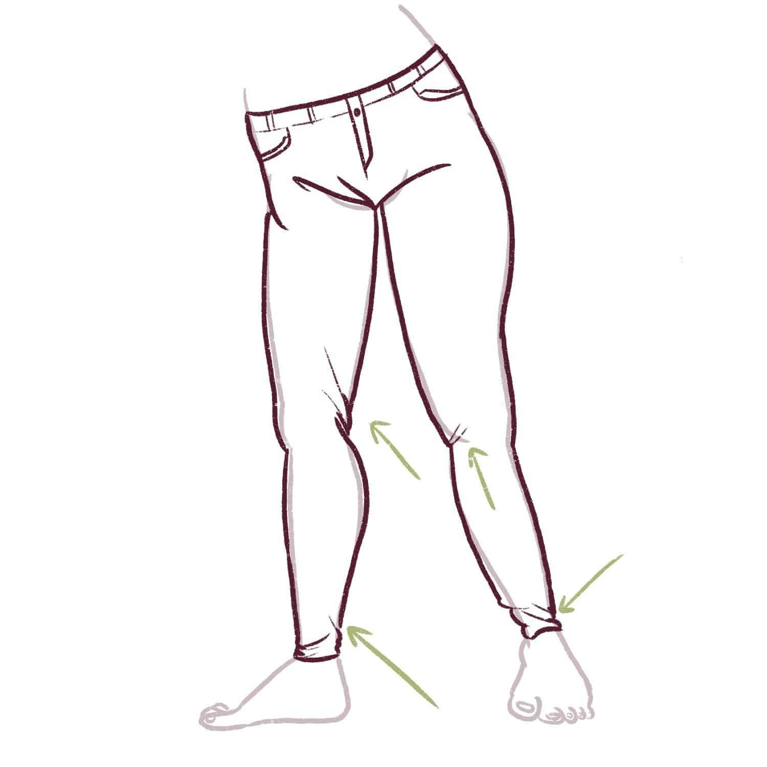 How To Draw Skinny Jeans - Draw Cartoon Style!