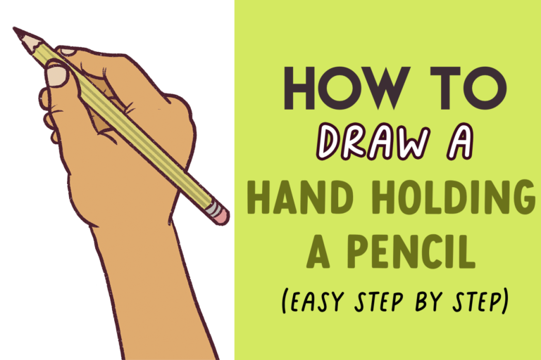 How to draw a hand holding a pencil