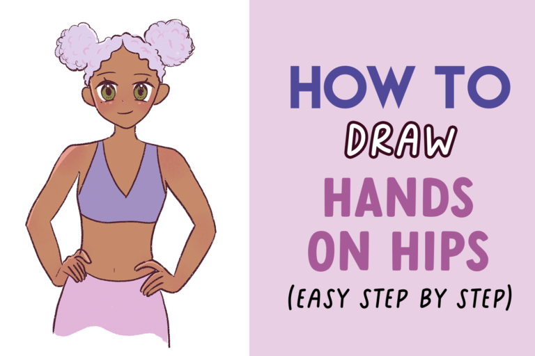 Learn how to draw hands on hips for your anime character