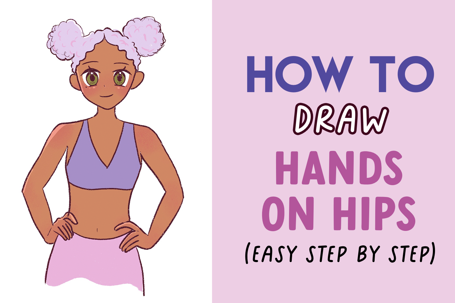 How to Draw Hands on Hips Anime Step by Step