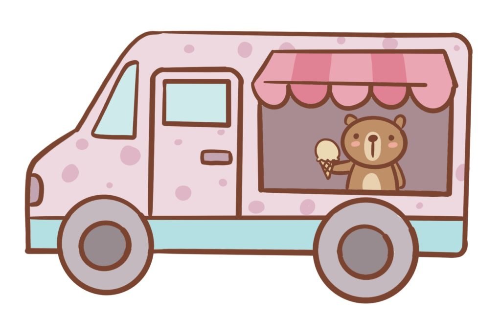 Add some spots to the ice cream truck