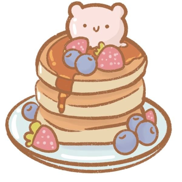 How To Draw A Cute Stack Of Pancakes Easy Beginner Tutorial