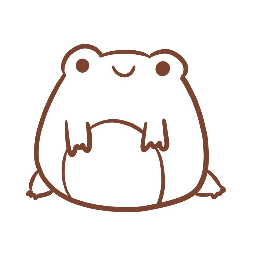 Draw the belly of the frog