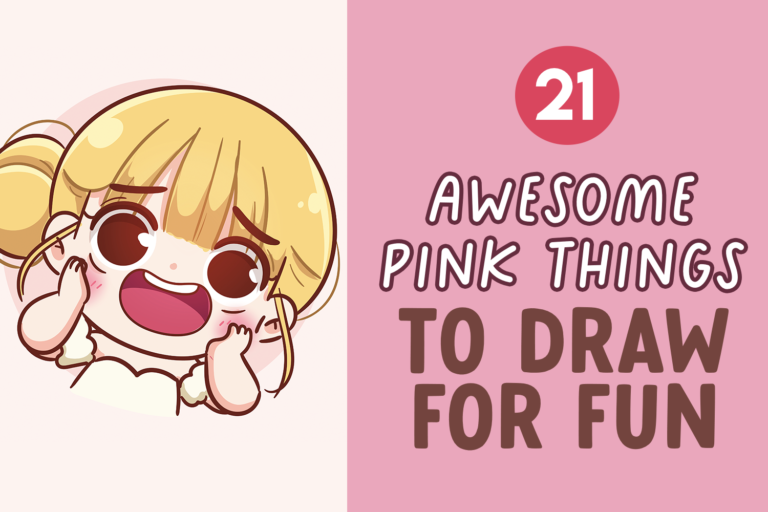 21 cute pink things to draw
