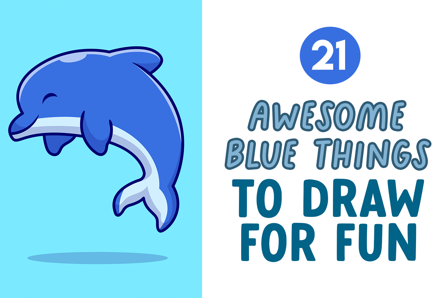 cool blue things to draw for fun