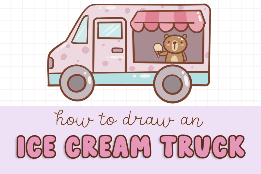 how to draw an ice cream truck
