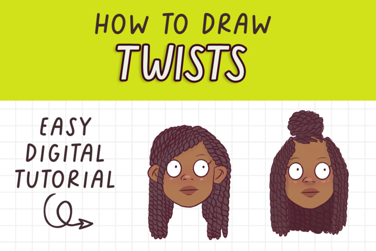 Learn how to draw twists step by step easy tutorial for beginners