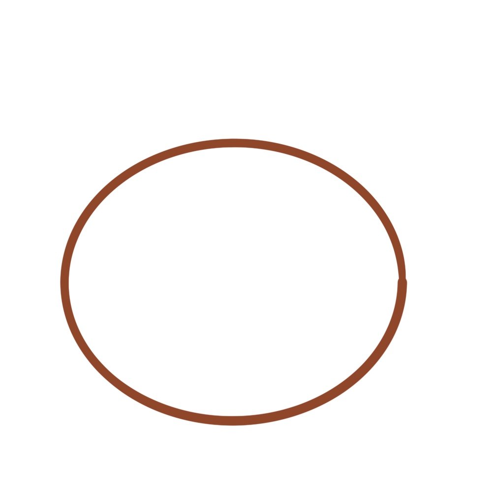 Draw an oval shape