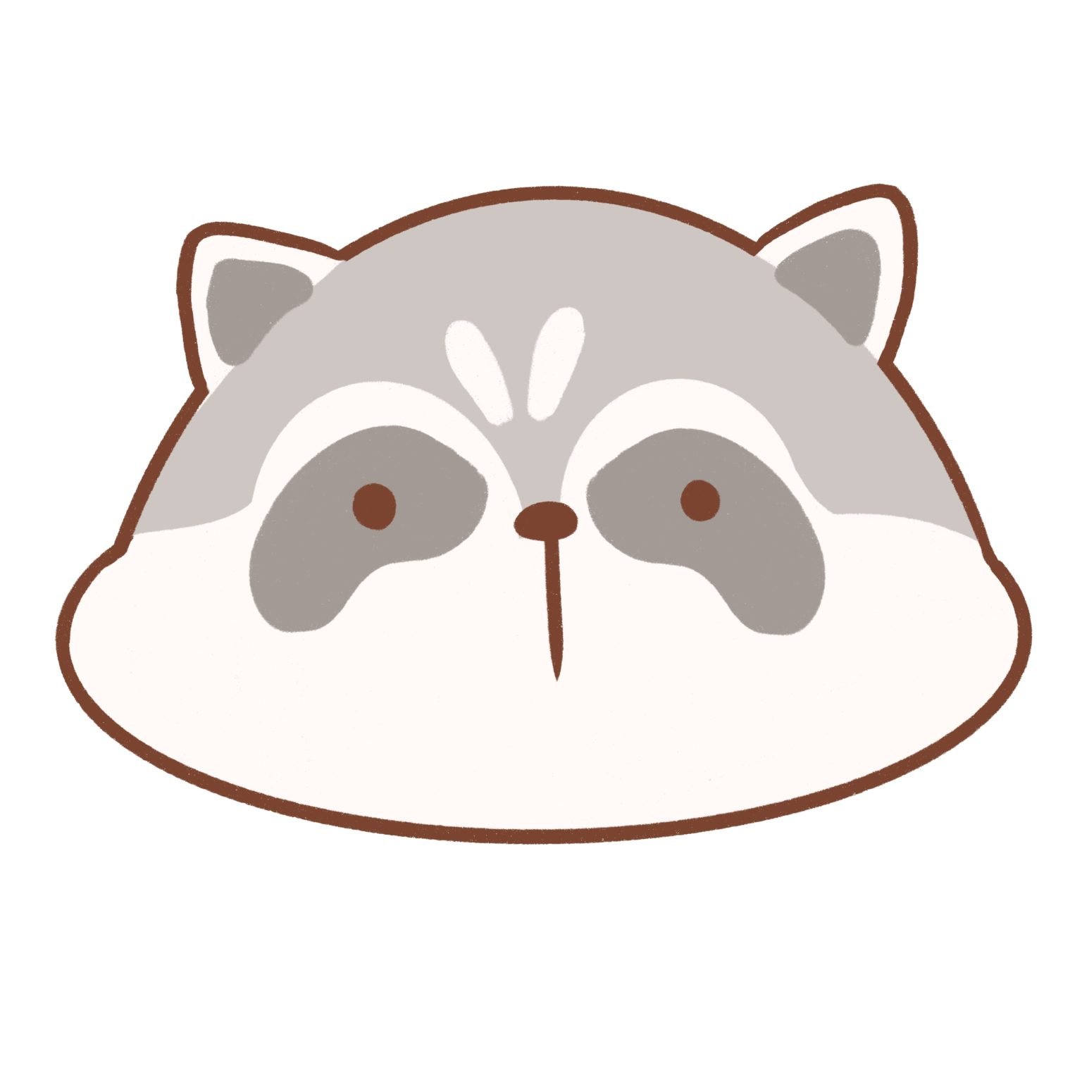 How To Draw A Cute Raccoon Face - Draw Cartoon Style!