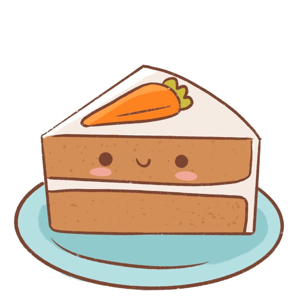 How to Draw a Slice of Carrot Cake Draw Cartoon Style!