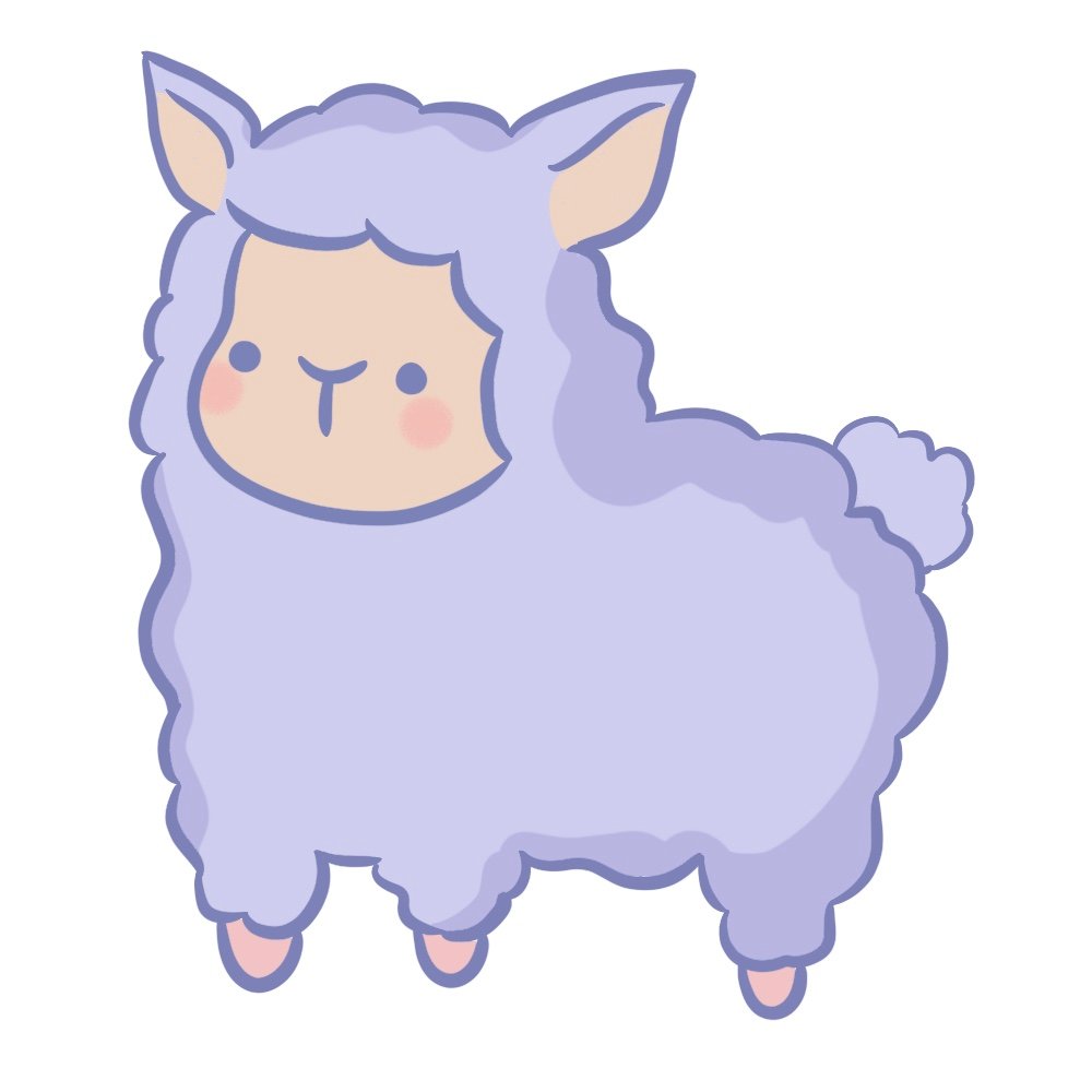 Once you add blush spots, then you will finish learning how to draw an alpaca