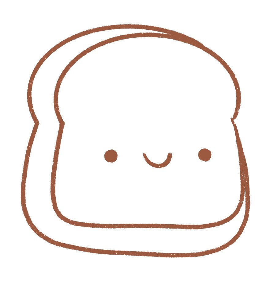 Add a cute face to the toast