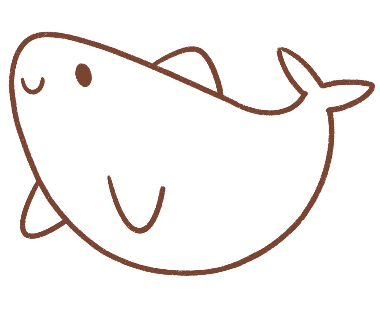 How to draw a cute shark – Draw Cartoon Style!