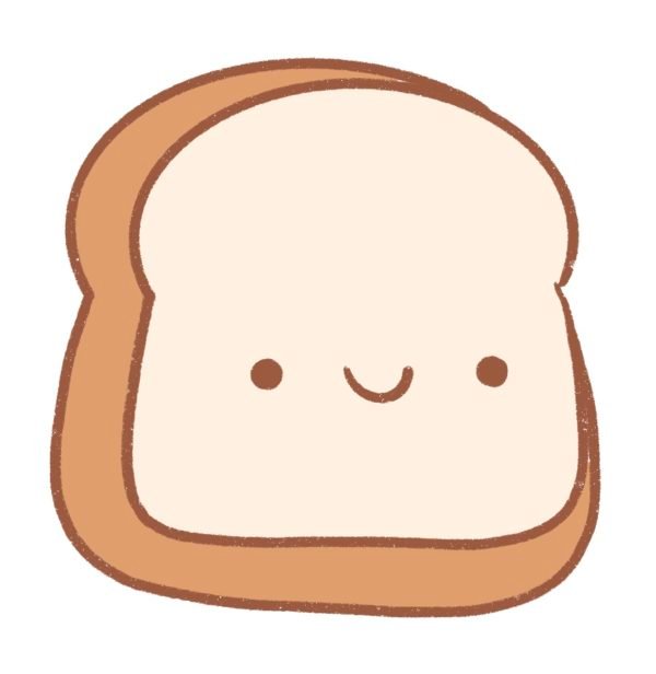 How to Draw a Kawaii Toast - Draw Cartoon Style!