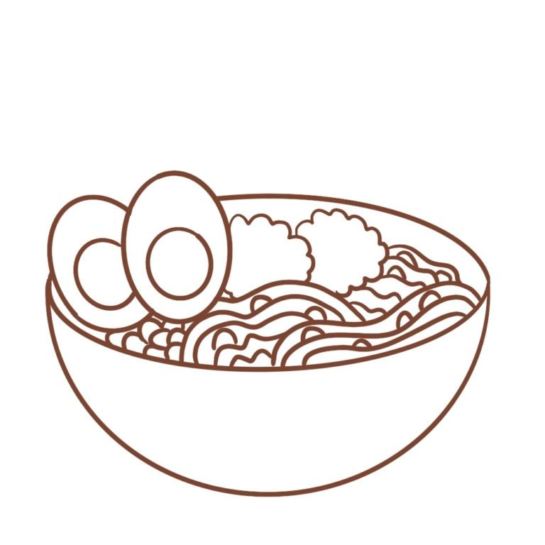 How to Draw Ramen Noodles Step by Step Draw Cartoon Style!