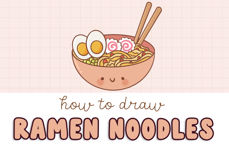 In this post you will learn how to draw a bowl of ramen noodles step by step