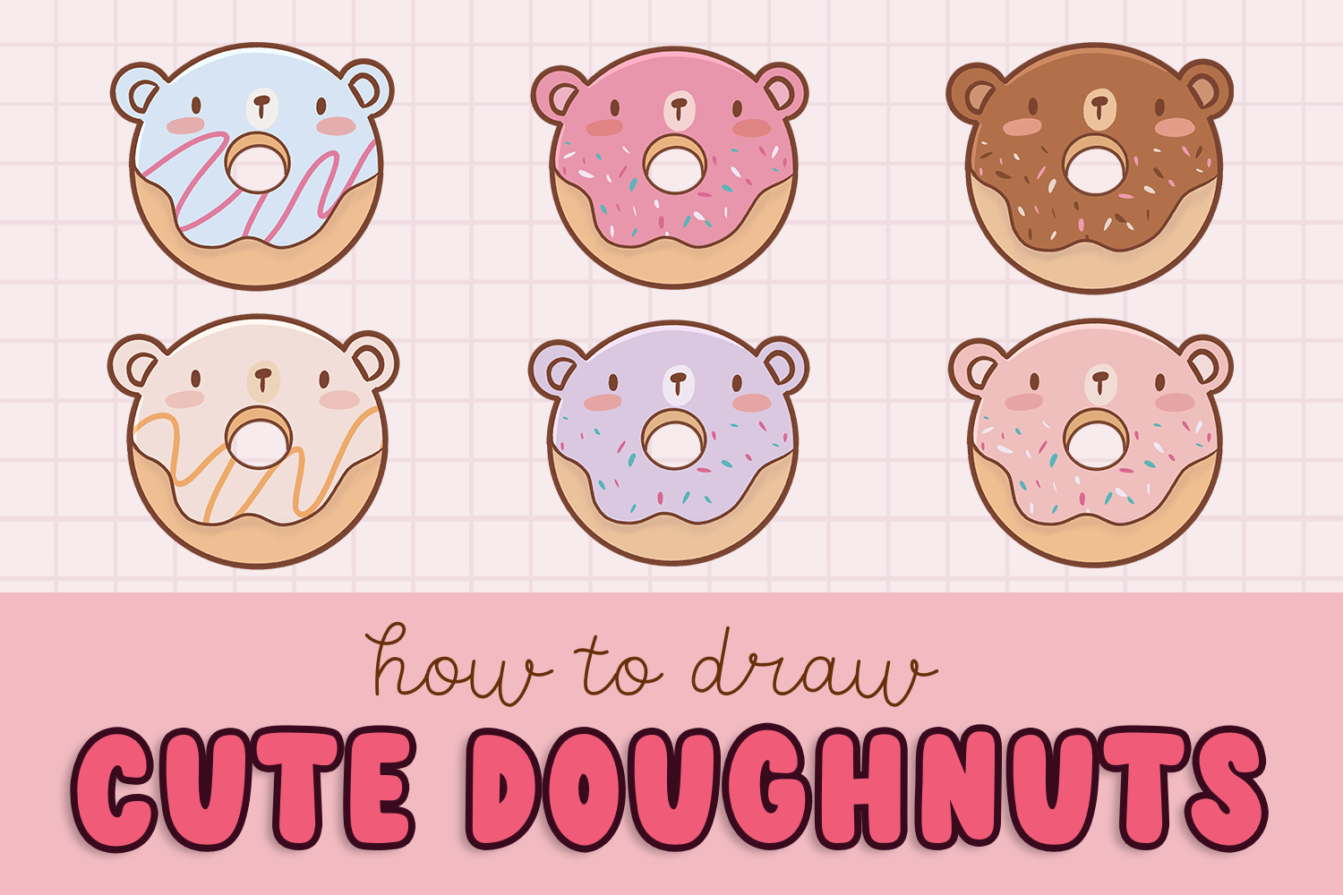 How to Draw a Cute Doughnut Easy Tutorial for Beginners