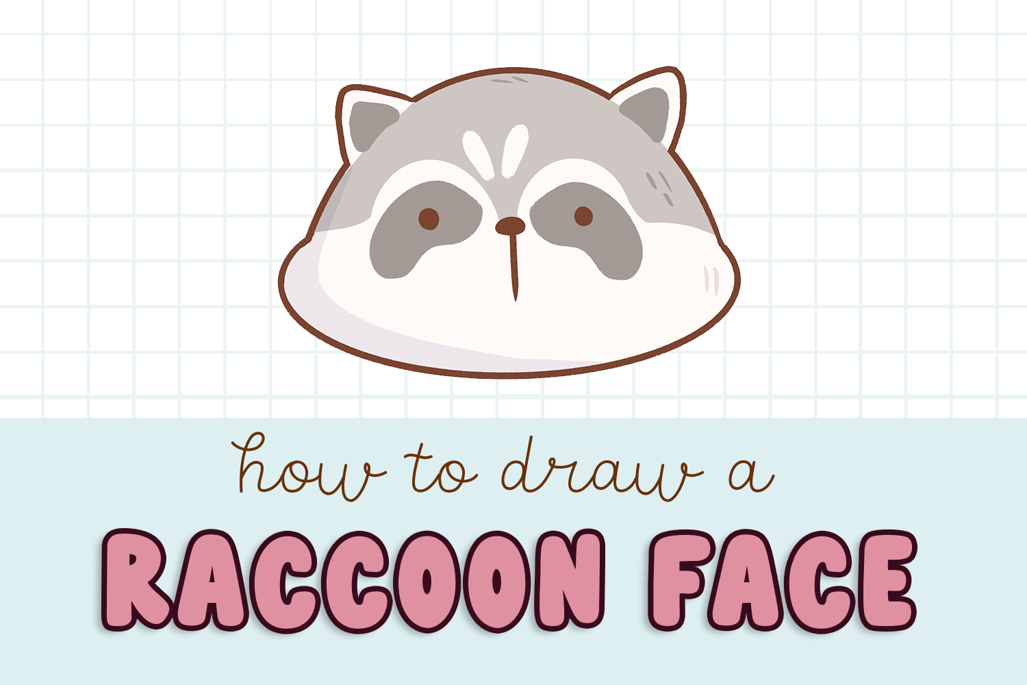 Cute Raccoon Drawing