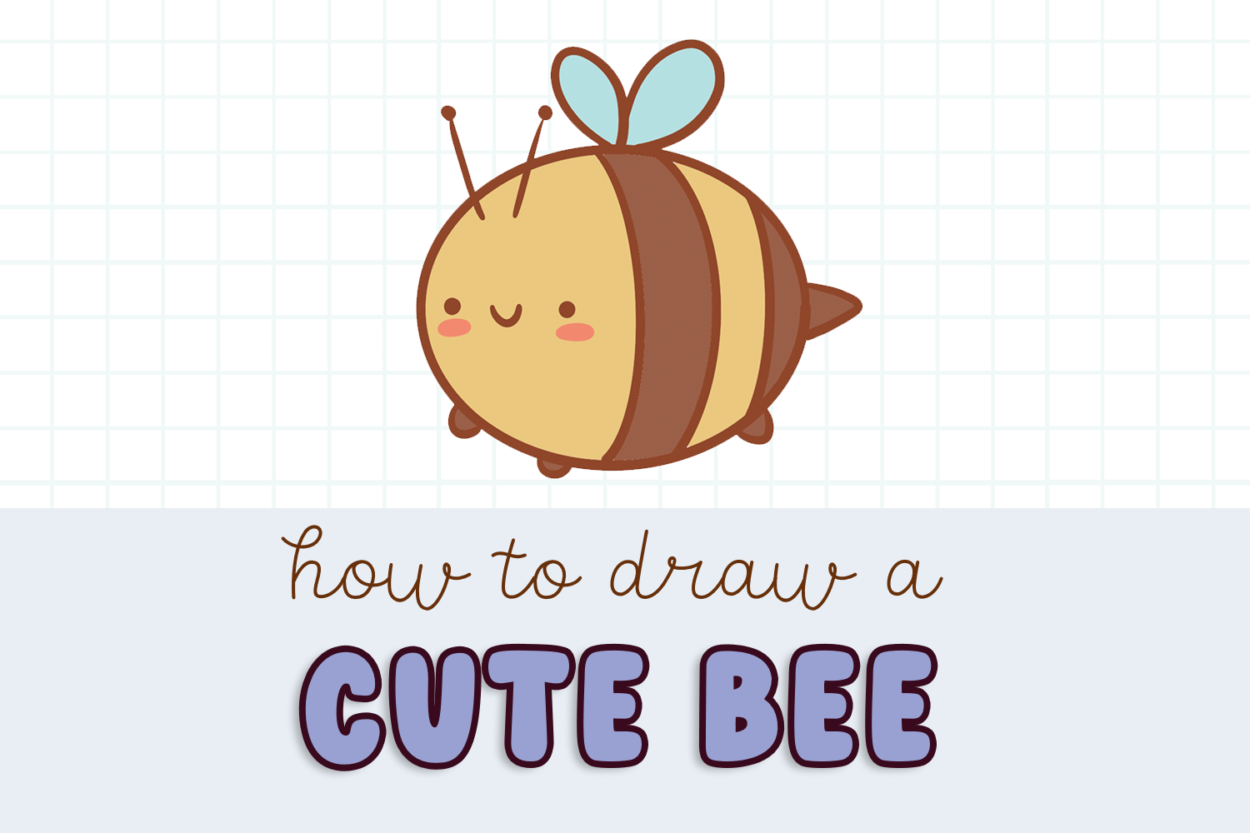 In this post i will teach you how to draw a cute kawaii bee. Cute kawaii bee drawing