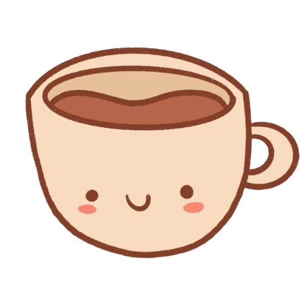 How to Draw a Cute Kawaii Coffee Cup - Draw Cartoon Style!