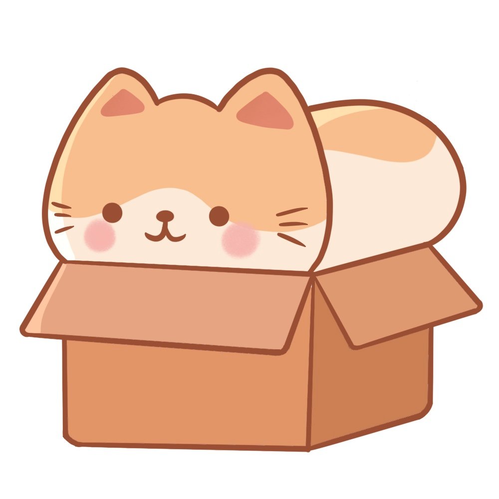 Add highlights and you'll have learned how to draw a cat in a box