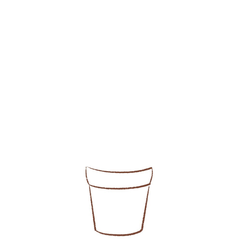 Draw the bottom of the pot