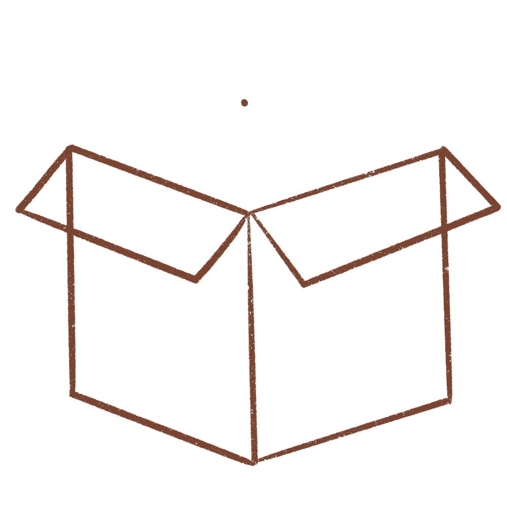 draw a small point above the box